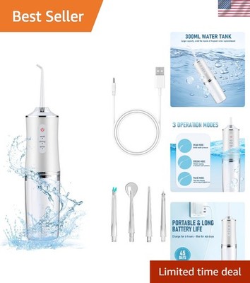 Portable Dental Floss Irrigator: 3 Powerful Modes for Ultimate Plaque Removal