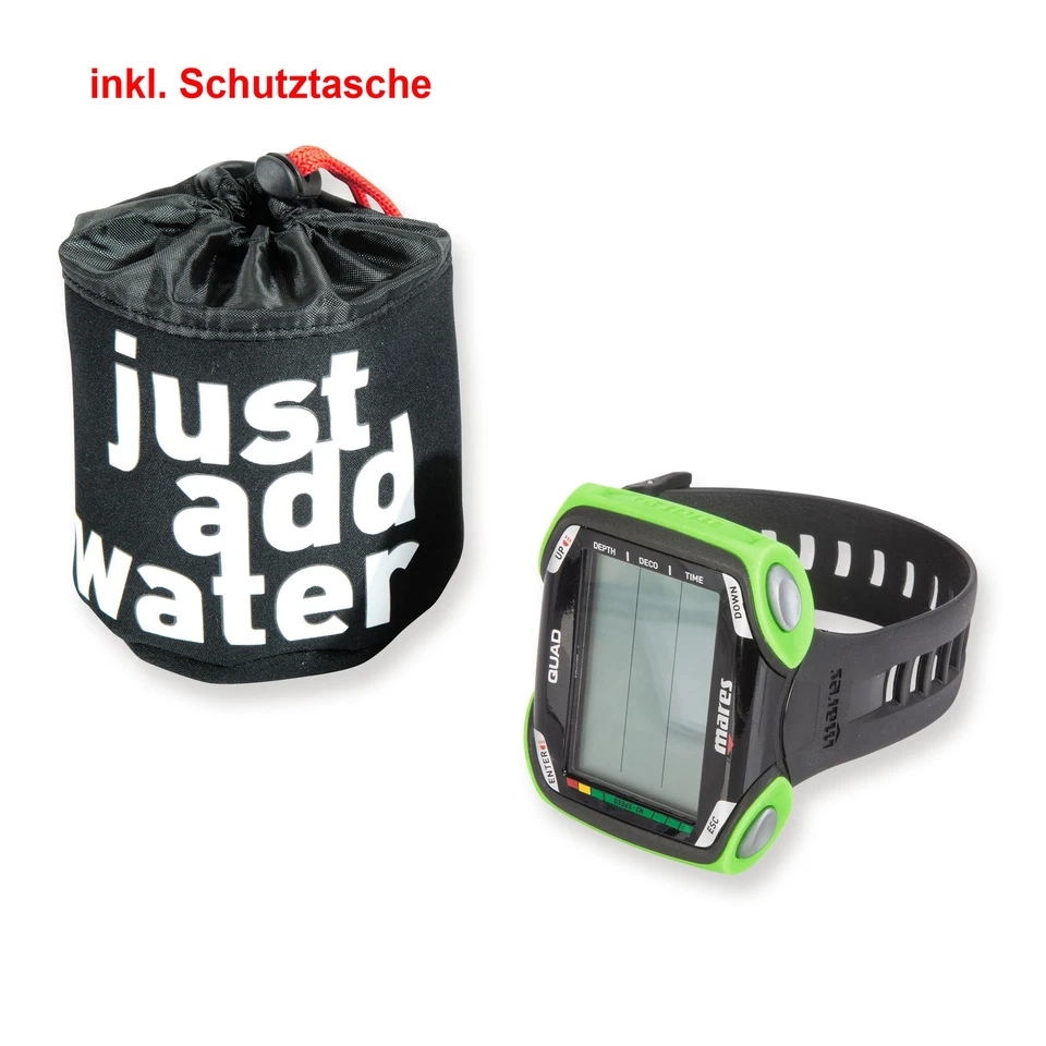 Mares Quad lime Tauchcomputer  - sehr großes Display, Sonderedition - Bild 4 von 4