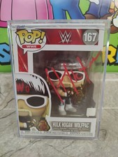 WWE WWF Hulk Hogan Wolfpac Funko Pop 167 Signed Autograph Fanatics COA w/ Case