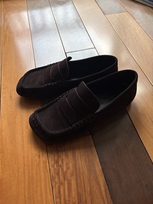 Massimo Dutti Brown Suede Loafers Size 35 / US5 Womens