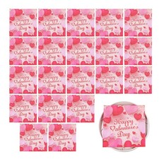 Valentine Paper Napkins Love Napkins Valentines Napkins 20-Count Heart pleasant