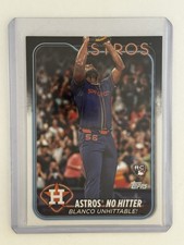 Ronel Blanco No-Hitter Rookie RC 2024 Topps Update Series Card #US184 Astros