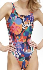 NWT Women  s Adidas FARM RIO Multicolor One Piece Swimsuit Size 12 Colorful