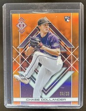2025 Topps Transcendent Chase Dollander Icons Chrome RC Orange Refractor #/25