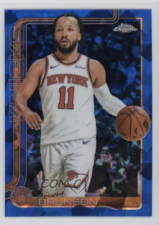 2025-26 Topps Chrome Sapphire Edition Jalen Brunson #101 mv7
