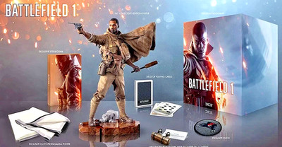 Battlefield 1 Collectors Edition, PS4 inkl. Statue Figur Steelbook, NEU & OVP