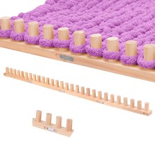 55  Chunky Knitting Blanket Loom - Customizable Wood Chunky Knitting Loom - A...