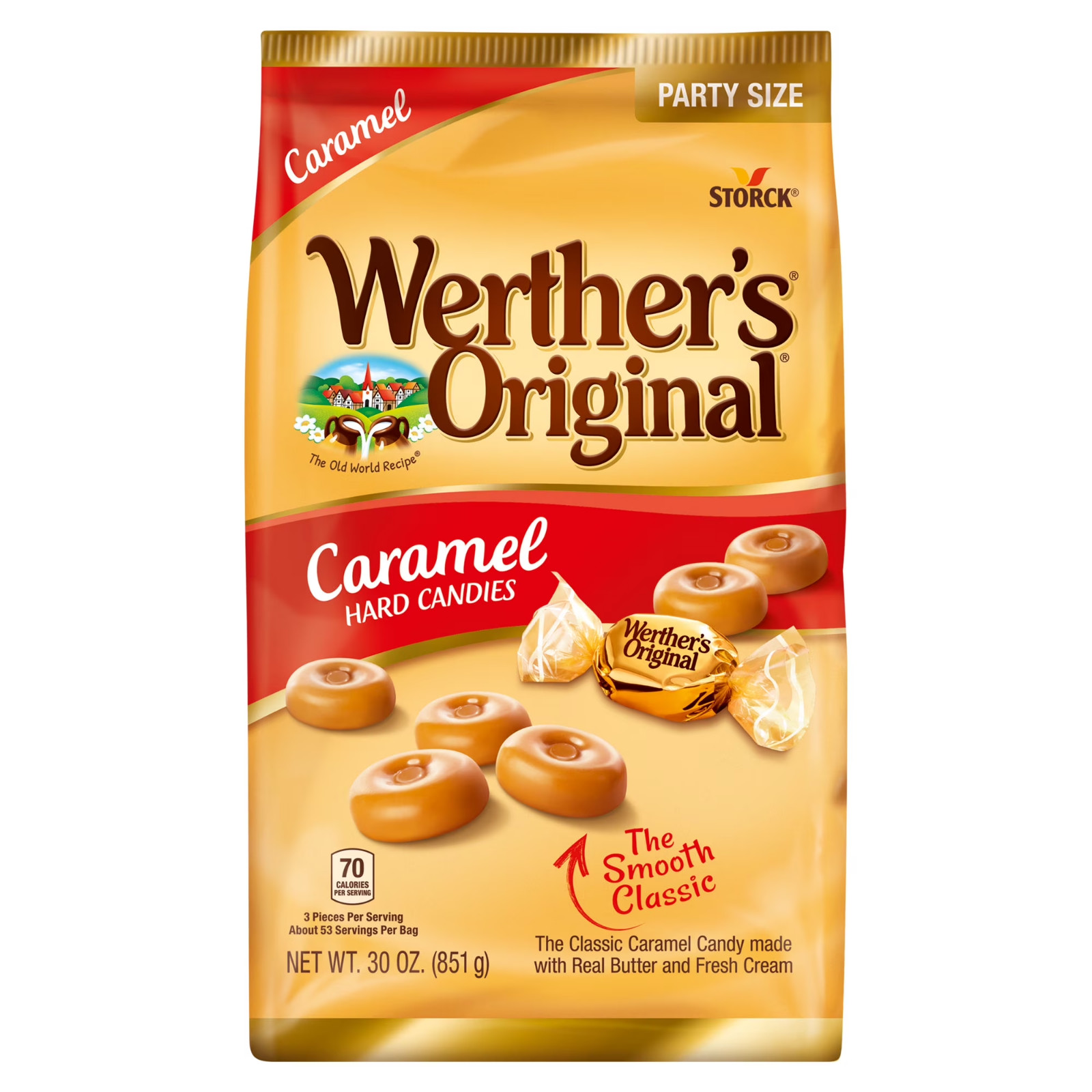 Werther's Original Hard Caramel Candy, 30 oz