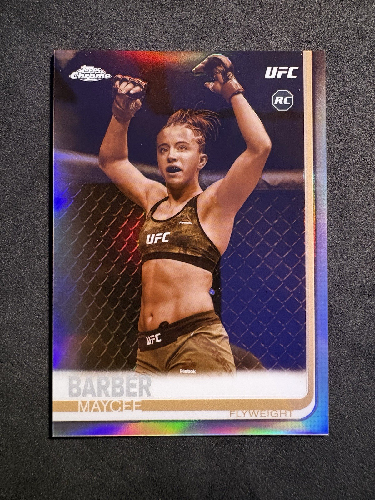 2019 Topps Chrome UFC Maycee Barber Rookie #56 Sepia Refractor (RC)