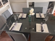 Six-Seater Dining Table and Chairs Set