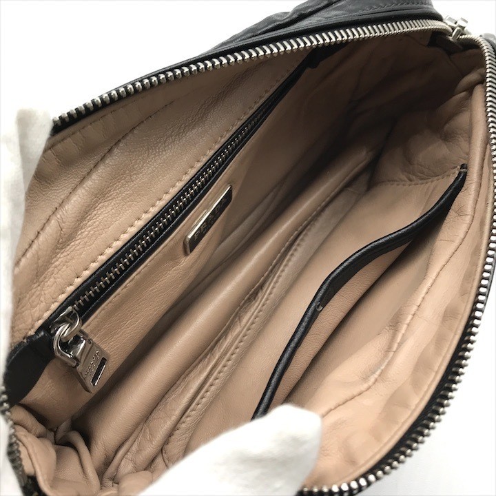 Good Condition PARADA Prada Triangle Logo Shoulder Bag Square Crossbody Black La thumbnail 7