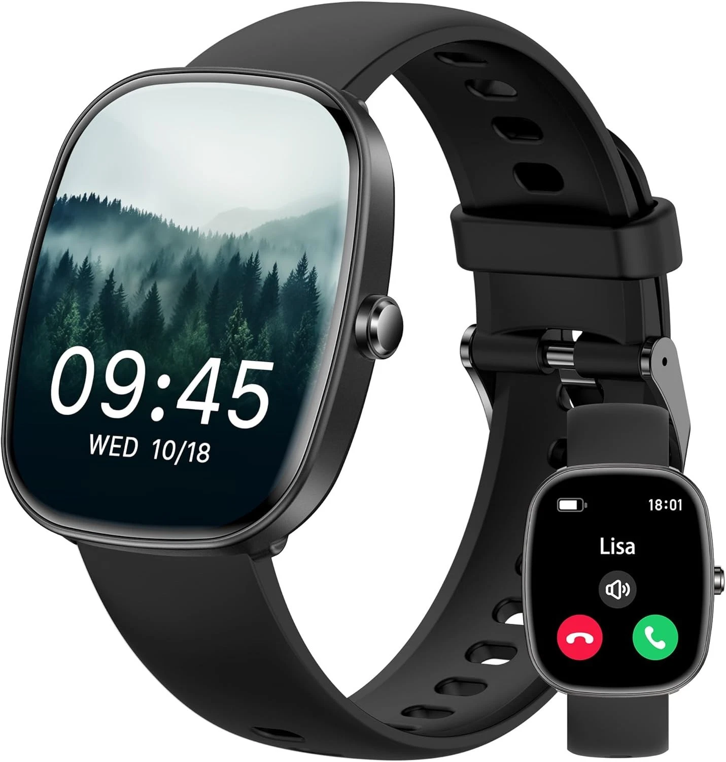 🔥Smart Watch Make/Answer Calls 1.83" Fitness Tracker Sleep Blood Ped BNWT🔥