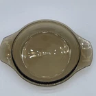 Vintage Pyrex Cover Lid Brown Amber Made In England 25 D