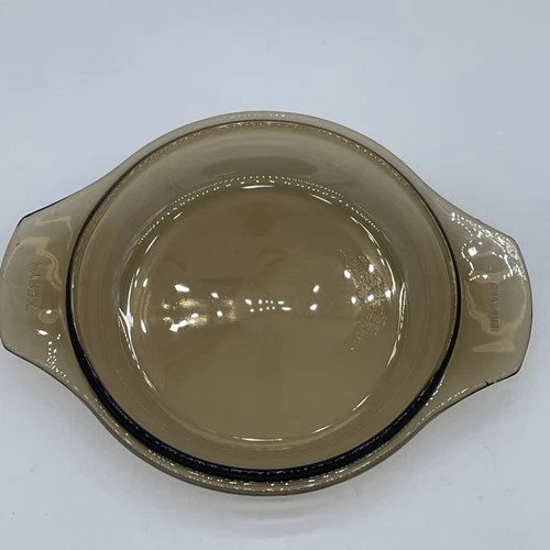 Vintage Pyrex Cover Lid Brown Amber Made In England 25 D