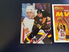 Jeff Brown Canucks 1994-95 Flair Hockey NHL OVERSIZE BLANK BACK WOW