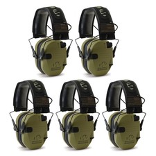 Walker's Razor Slim Electronic Shooting Muffs 5-Pack OD Green - American Flag 