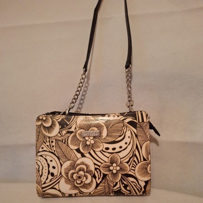 Miche LULU PETITE Interchangeable Base Purse W/One Floral Black And White Cover 