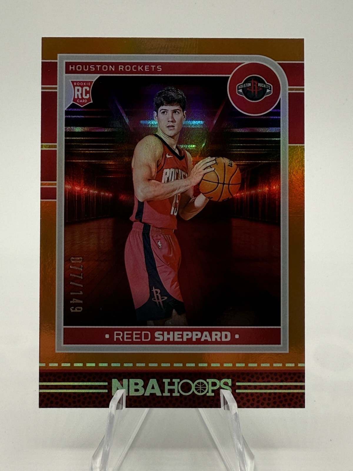 2024-25 Panini Nba Hoops - Rookies Reed Sheppard #233 Orange /149 (RC)
