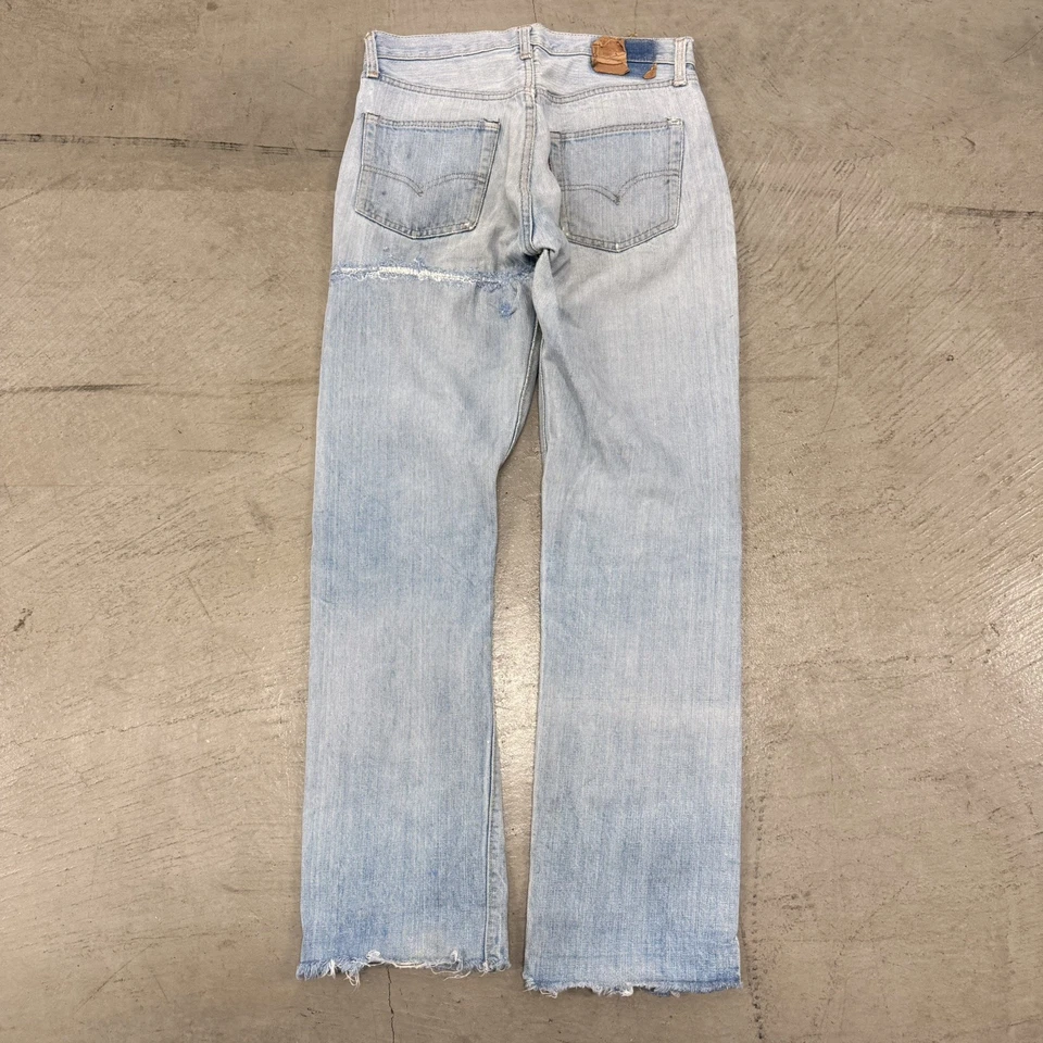 Jeans vintage anos 70 LEVI’S 501 #6 SELVEDGE REDLINE 30x30 feito nos EUA Levis - Imagem 4 de 4