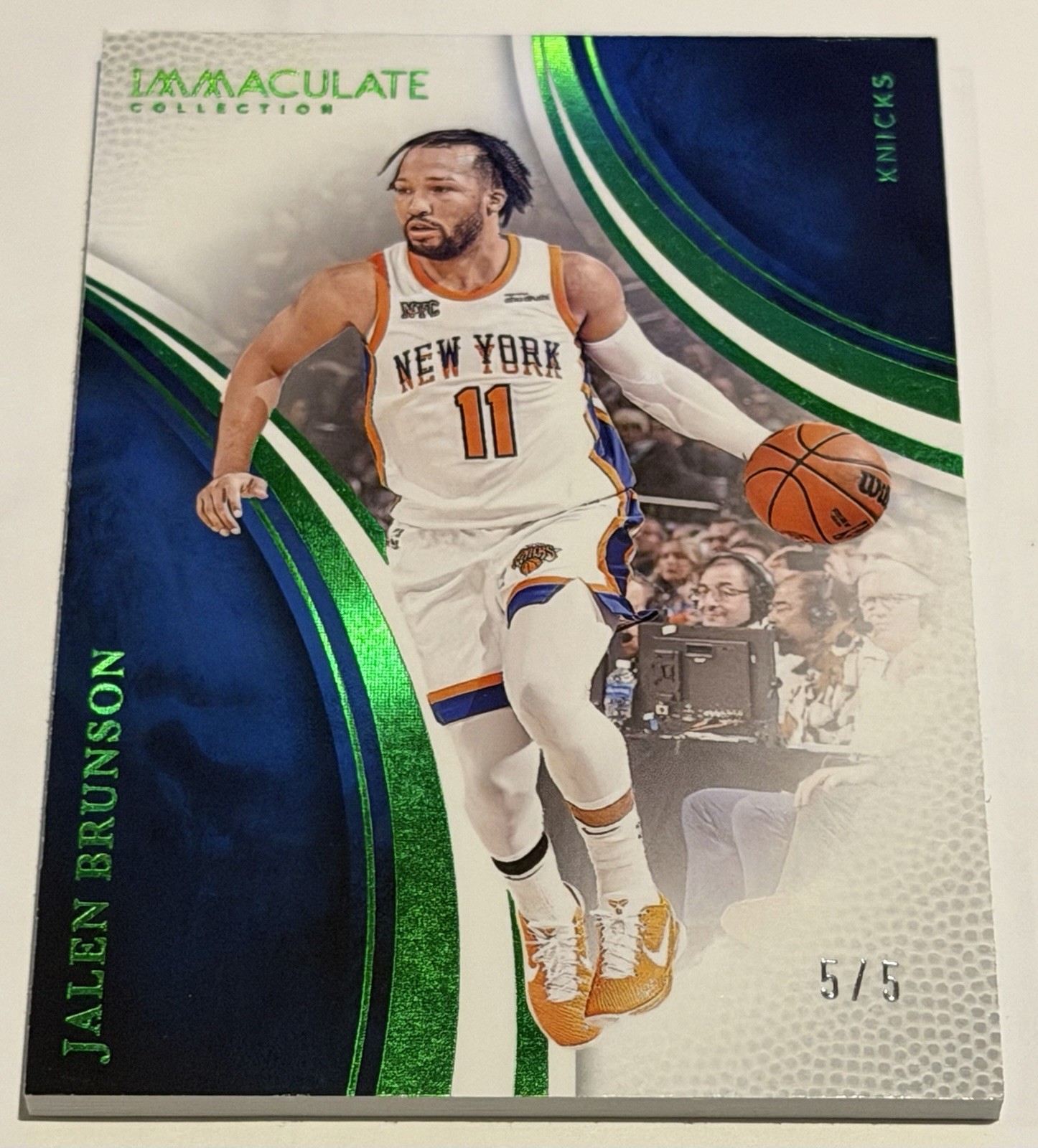 2024-25 Panini Immaculate-Jalen Brunson #64 Green 5 / 5 ≈ 1 / 1 *SSP* *Bookend*