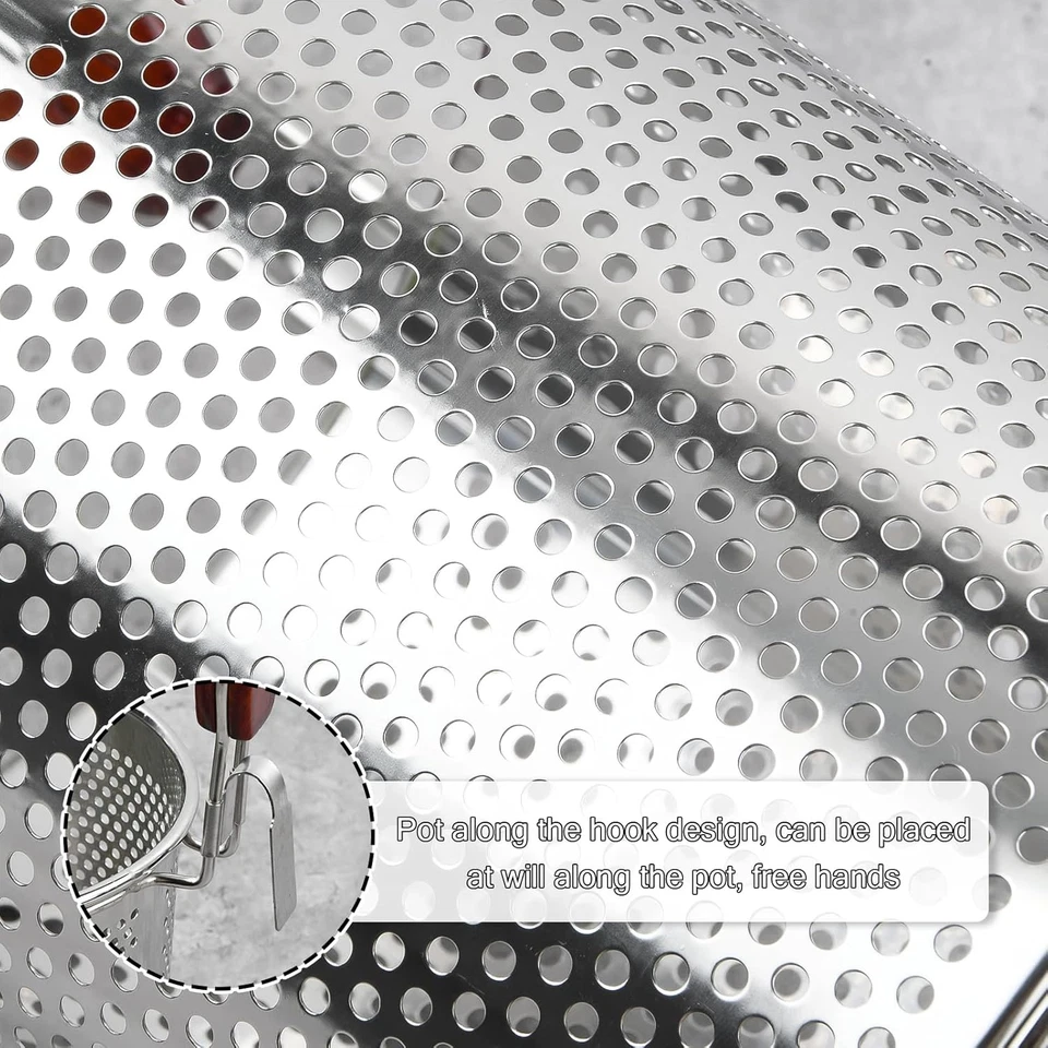 2 Pezzi Colino per Pasta in Acciaio Inox, Divisorio Pasta per Pentola, Filtro pe - Immagine 4 di 4