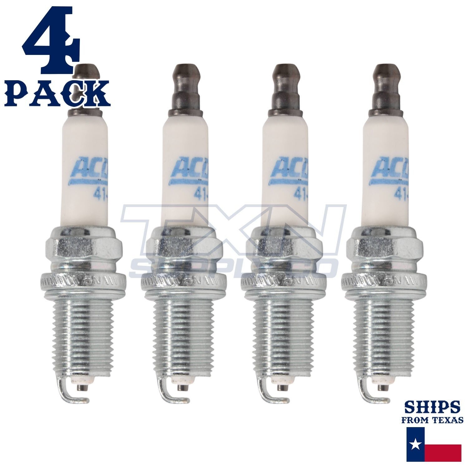 4 Pack ACDelco Double Platinum Spark Plugs 1989-1992 for Ford Corsair 2.0L