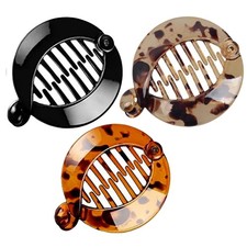 3Pcs Resin Banana Hair Clips Small Banana Hair Combs Fishtail Hair Clip Side