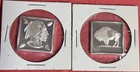 RARE 1971 Indian Head And Buffalo, 1/4 oz Indian Head Arrow Square Silver Bar
