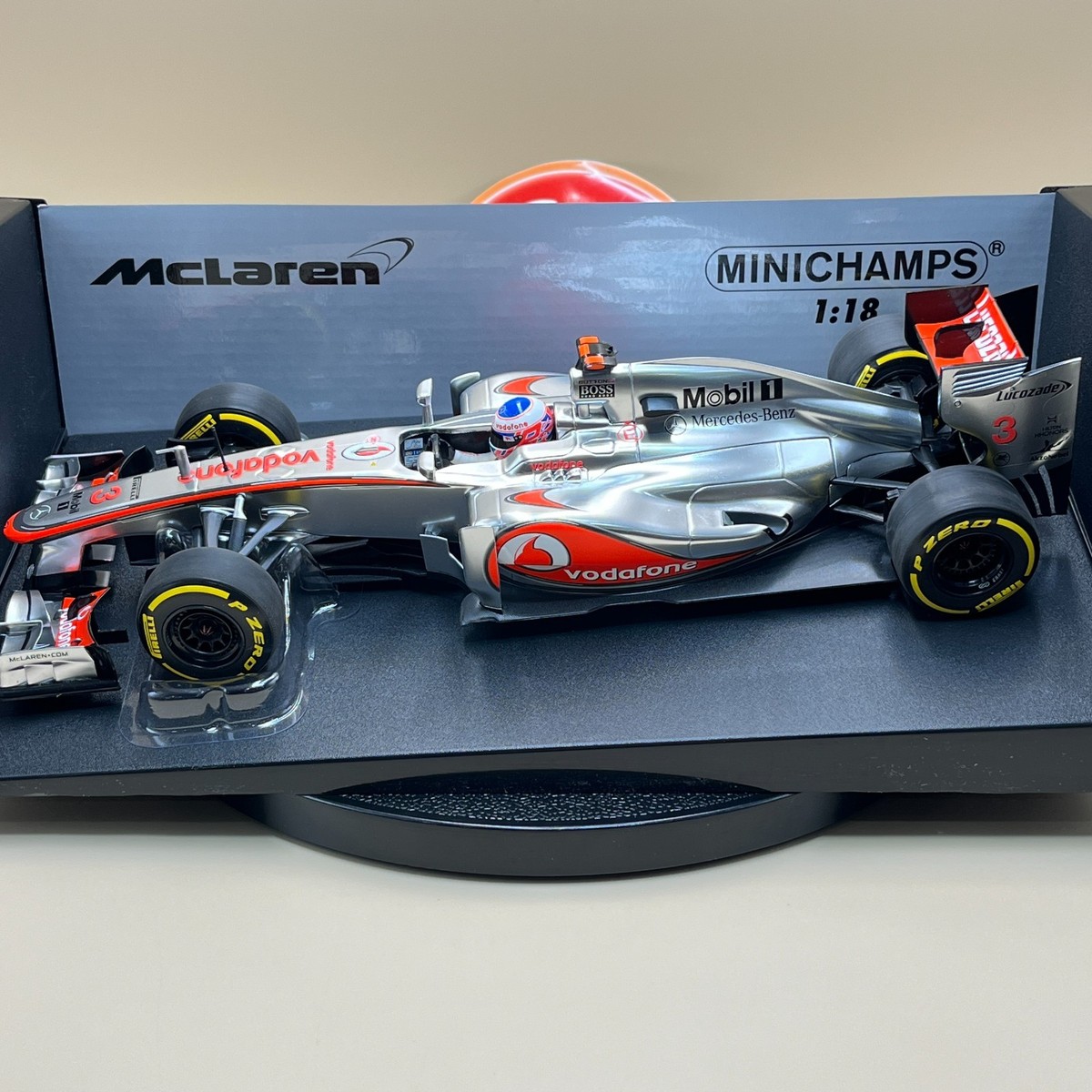 ミニチャンプス 1/18 McLaren Mercedes MP4-20 Mobil 9 /現状渡し