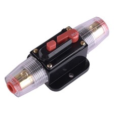 80Amp Car Audio Stereo Inline Circuit Breaker Fuse Switch Holder Manual Reset