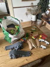 Large Assortment Of Train Tracks And Accessories (some Brio)