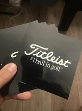 Titleist ProV1 Golf Sticker Golf Glossy Sticker Decal Lot 10 Stickers