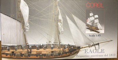 Corel EAGLE 1812 Wooden Ship Model Kit 1:85   Complete & Unstarted   Italian