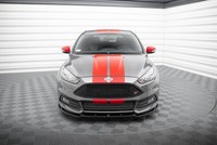 Maxton Design Frontlippe V.5 Passend FüR Ford Focus ST Mk3 FL Schwarz Hochglanz