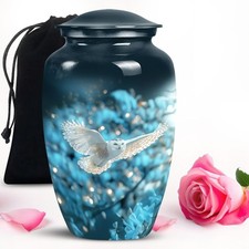 Wings of Reflection Large Cremains Urn for Ashes Adult Mother Father 10 Inch