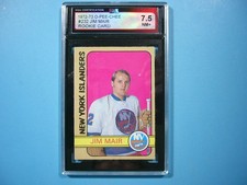1972/73 O-PEE-CHEE NHL HOCKEY CARD #232 JIM MAIR ROOKIE KSA 7.5 NM+ SHARP!! OPC. rookie card picture