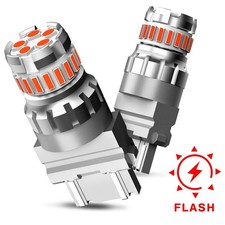 Auxito 3157 Red Led Strobe Flashing Blinking Brake Tail Light Parking Bulbs