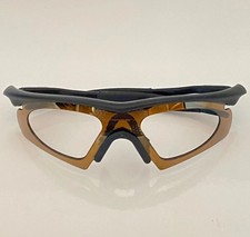 Vintage Oakley M Frame Wrap Around Amber Mosaic Sunglass NO LENSES Made in USA