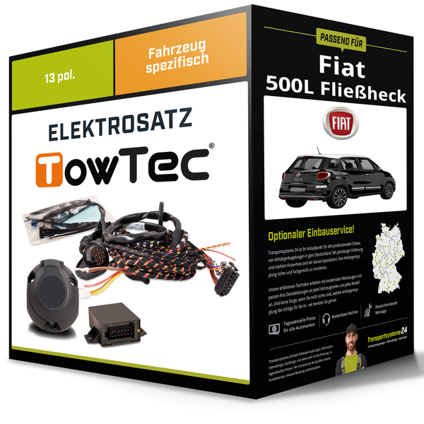Elektrosatz 13-Pol Spezifisch für Fiat 500L FließHeck 06.2017-Jetzt NEU-image