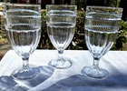 Set of 3 Anchor Hocking ANNAPOLIS Water Goblets 7" - Vintage Look Modern Size