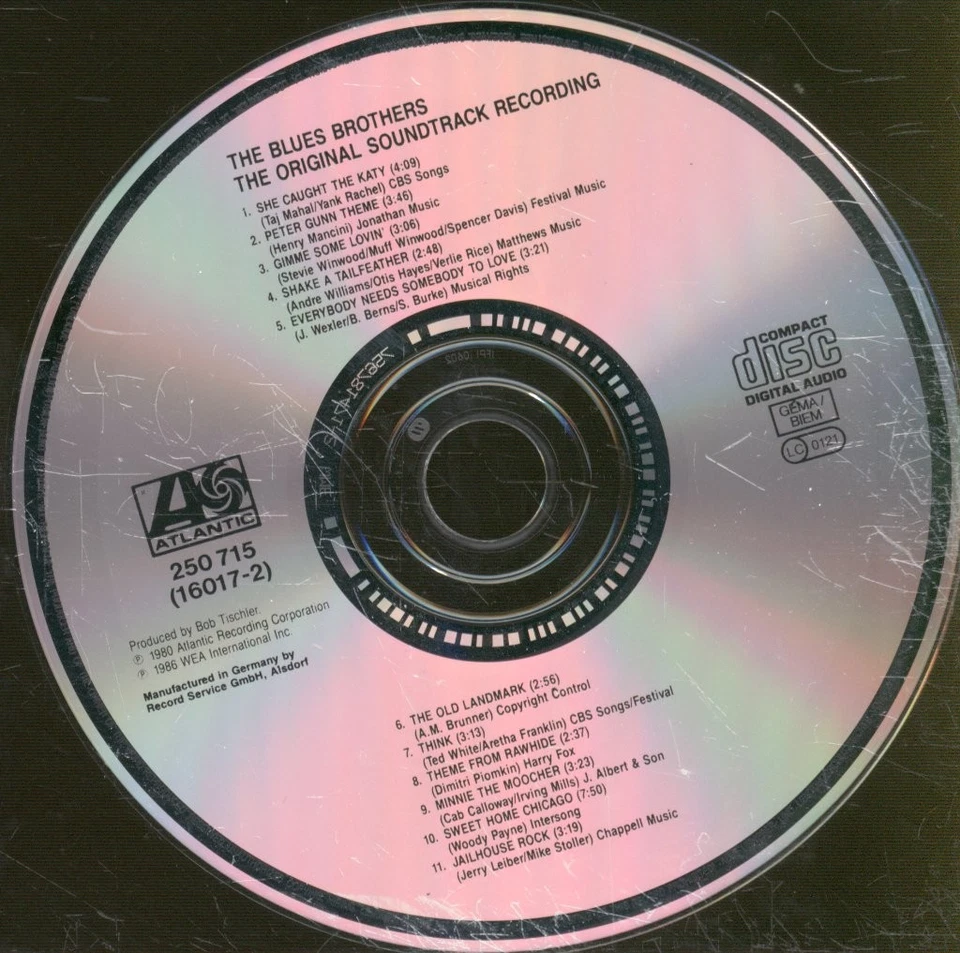 Blues Brothers Original Soundtrack Aufnahme CD Europa Atlantic 1986 CD - Bild 3 von 3