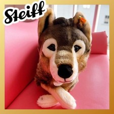 Steiff Wolf Plush Toy 40cm Brown Rare Collectible, with Tag