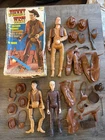 VTG 1960's Marx Johnny West Series Johnny, Jay, & Jamie West Lot + Accessories