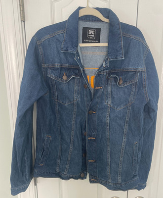 Epic Games Denim Jacket Logo Embroidered Blue Jean XL Extra Large Fortnite 2021