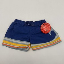 Build A Bear Swim Trunks Bathing Suit Blue Mesh Wave Summer Teddy Board Shorts