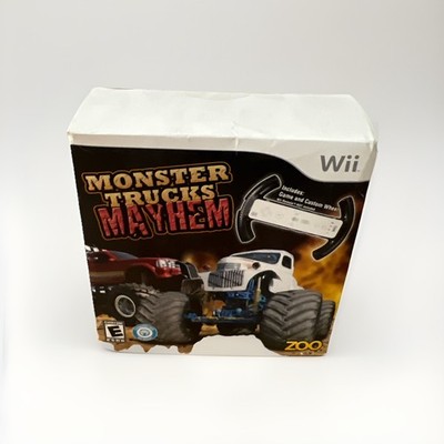 Monster Trucks Mayhem with Wheel - Nintendo Wii Brand New & Sealed