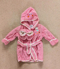 Koala Baby Pink Terry Octopus Bathrobe Set, Size 0-9 Months - New With Tags