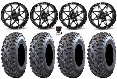 ITP Tornado 14'' Wheels Black 26'' Dirt Commander Tires Can-Am Renegade Outlander