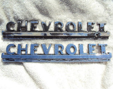 Vintage 1947-1953 Chevrolet Pickup Truck Hood Side Emblems 3692103 Pair Vintage 1947-1953 Chevrolet Pickup Truck Hood Side Emblems 3692103 Pair