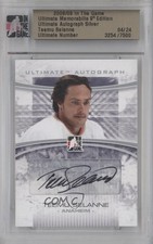 2008 ITG Ultimate Memorabilia 9th Edition Silver 4/24 Teemu Selanne Auto HOF 0c3